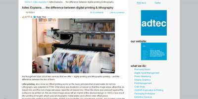 Adtec Explains the difference between digital printing and lithography